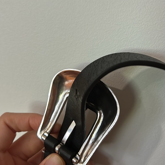 Western double buckle waist belt - Picture 5 of 14